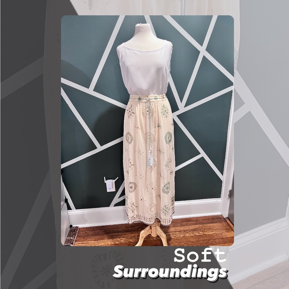 NWOT Soft Surroundings Sequin Desert Stars Maxi Skirt